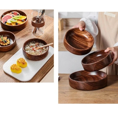 Bát Gỗ SUTONGXUE - Đĩa Salad Xếp Chồng, Bề Mặt Tròn Mịn, Chắc, Ăn Nhẹ, 222.530đ 5 Bát Gỗ SUTONGXUE - Đĩa Salad Xếp Chồng, Bề Mặt Tròn Mịn, Chắc, Ăn Nhẹ, 222.530đ 5