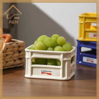 Bát gốm ăn nhẹ P & N 2.025 - Thiết kế sáng tạo cho trái cây, bỏng ngô - Giá chỉ 155,650₫