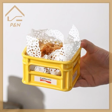 Bát gốm ăn nhẹ P & N 2.025 - Thiết kế sáng tạo cho trái cây, bỏng ngô - Giá chỉ 155,650₫