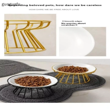 Bát Gốm Đựng Thức Ăn Thú Cưng Doggie Stand Bowl - Dễ Vệ Sinh, Không Trượt, Phù Hợp Mèo & Chó Ngoài Trời VN 9