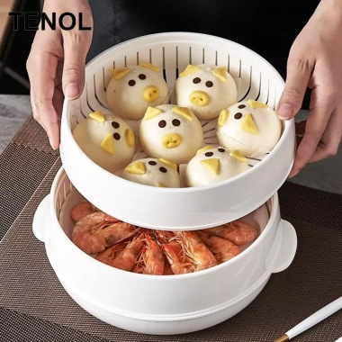 Bát hấp lò vi sóng 2 lớp chịu nhiệt – Dễ làm sạch, sưởi ấm rau, nấu ăn, phô mai – 145.200₫ 2