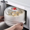 Bát hấp lò vi sóng 2 lớp chịu nhiệt – Dễ làm sạch, sưởi ấm rau, nấu ăn, phô mai – 145.200₫ 3