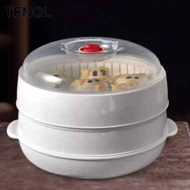 Bát hấp lò vi sóng 2 lớp chịu nhiệt – Dễ làm sạch, sưởi ấm rau, nấu ăn, phô mai – 145.200₫ 6