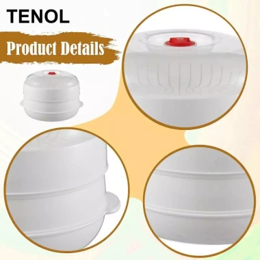 Bát hấp lò vi sóng 2 lớp chịu nhiệt – Dễ làm sạch, sưởi ấm rau, nấu ăn, phô mai – 145.200₫ 8