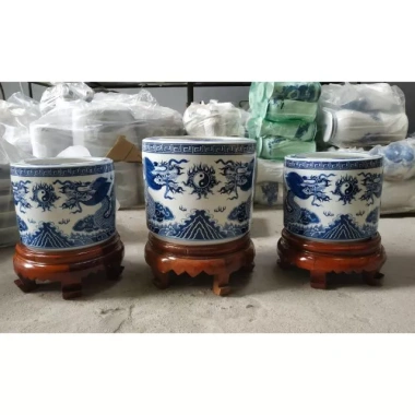 Bát hương lam gốm sứ Men LAM Bát Tràng sang trọng giảm giá 70.000đ 2 Bát hương lam gốm sứ Men LAM Bát Tràng sang trọng giảm giá 70.000đ 2