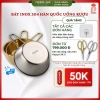 Bát inox 304 Hàn Quốc đa năng, tay cầm vàng bạc, chén rượu cao cấp - Giá 33.750₫