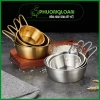 Bát inox 304 Hàn Quốc đa năng, tay cầm vàng bạc, chén rượu cao cấp - Giá 33.750₫ 2