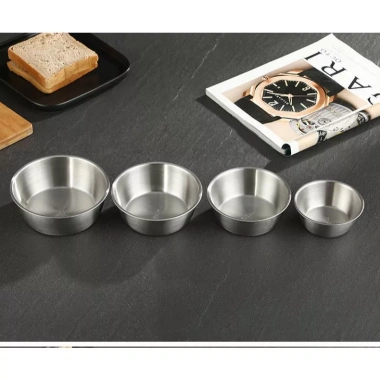 Bát inox 304 Hàn Quốc đa năng, tay cầm vàng bạc, chén rượu cao cấp - Giá 33.750₫