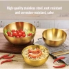 Bát Inox Đựng Salad và Tô Mỳ Lạnh - Chén Inox Màu Vàng Sang Trọng, Giá 78.000₫ 3
