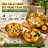 Bát Inox Đựng & Tô Mỳ Lạnh Hàn Quốc - Chén Inox Ăn Cơm Trộn Bột Mạ Vàng Bạc, Giá Siêu Tiết Kiệm 23.042₫