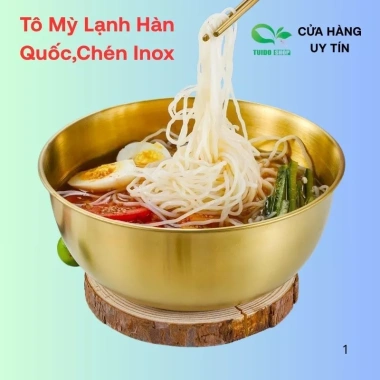 Bát Inox Đựng & Tô Mỳ Lạnh Hàn Quốc - Chén Inox Ăn Cơm Trộn Bột Mạ Vàng Bạc, Giá Siêu Tiết Kiệm 23.042₫