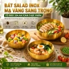 Bát Inox Đựng & Tô Mỳ Lạnh Hàn Quốc - Chén Inox Ăn Cơm Trộn Bột Mạ Vàng Bạc, Giá Siêu Tiết Kiệm 23.042₫ 6