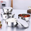 Bát inox Hàn Quốc N & X lớn có nắp, chống bỏng, an toàn cho trẻ em, giá ưu đãi 67.540₫
