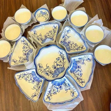 Bát mặt trời hoa thủy tiên - gốm sứ bát tràng, giá chỉ 90.000 VND 6