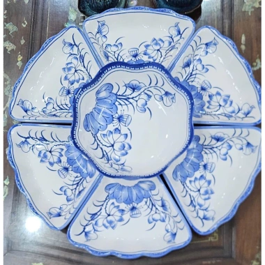 Bát mặt trời hoa thủy tiên - gốm sứ bát tràng, giá chỉ 90.000 VND 10