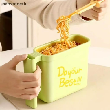 Bát mì ăn liền NS đa năng có nĩa, tay cầm và hộp đựng thực phẩm, tiện lợi mọi nơi, chỉ 77.990đ