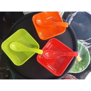 Bát nhựa phìp vuông ăn chè, hoa quả dầm - Bát ăn cho bé, giá chỉ 28.550 VND 4