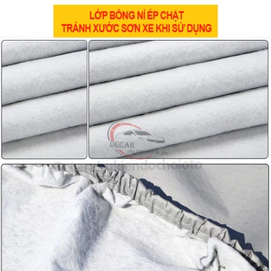 Bạt phủ ô tô áo bạc Loại 2 - Chống nước, nóng, xước, mưa, bụi cho xe 4-7 chỗ và bán tải, 309.000đ 4 Bạt phủ ô tô áo bạc Loại 2 - Chống nước, nóng, xước, mưa, bụi cho xe 4-7 chỗ và bán tải, 309.000đ 4
