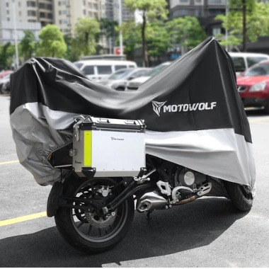 Bạt phủ xe máy MOTOWOLF - Áo trùm Oxford chống nước, bụi, UV, chỉ 245k