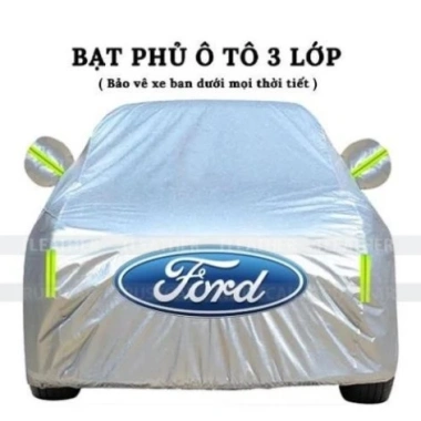 Bạt phủ xe ô tô Ford EcoSport, Everest, Escape, Focus, Explorer, Ranger, Laser, Fiesta 3 lớp chống nắng, giá 319.500đ Bạt phủ xe ô tô Ford EcoSport, Everest, Escape, Focus, Explorer, Ranger, Laser, Fiesta 3 lớp chống nắng, giá 319.500đ