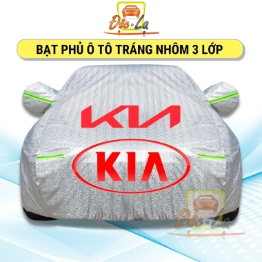 Bạt Phủ Xe Ô Tô Kia Morning, Soluto, Cerato, Seltos 3 lớp nhôm - Giá chỉ 265.000đ