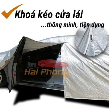 Bạt Phủ Xe Ô Tô Kia Morning, Soluto, Cerato, Seltos 3 lớp nhôm - Giá chỉ 265.000đ