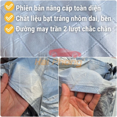 Bạt Phủ Xe Ô Tô Kia Morning, Soluto, Cerato, Seltos 3 lớp nhôm - Giá chỉ 265.000đ