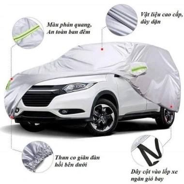 Bạt Phủ Xe Ô Tô Vải Dù Full Xe Cao Cấp - Chống Mưa Nắng Nóng Xước, Bảo Vệ Xe Độ Bền Cao Đảm Bảo, Giá 439.439₫