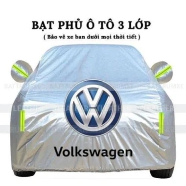 Bạt Phủ Xe Ô Tô Volkswagen 3 Lớp Chống Nắng Nóng, Nước, Xước - Tiguan, T‑Cross, Teramont, Passat, Virtus, Polo - Giá 319.500₫ Bạt Phủ Xe Ô Tô Volkswagen 3 Lớp Chống Nắng Nóng, Nước, Xước - Tiguan, T‑Cross, Teramont, Passat, Virtus, Polo - Giá 319.500₫