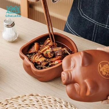 Bát phục vụ Salad Lẩu đa năng, kèm khay đựng lợn tái sử dụng - Tiện lợi, an toàn cho món ăn gia vị