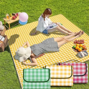 Bạt Picnic 2x2m Chống Thấm Họa Tiết Caro - Gấp Gọn, Giá Ưu Đãi 76.500₫