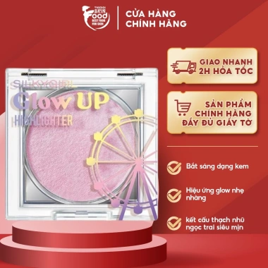 Bắt Sáng Dạng Kem Silkygirl Glow Up Highlighter 4g - Da Rạng Rỡ, Giá Ưu Đãi 194k Bắt Sáng Dạng Kem Silkygirl Glow Up Highlighter 4g - Da Rạng Rỡ, Giá Ưu Đãi 194k