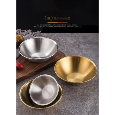 Bát sâu lòng inox Hàn Quốc Panchan SUS304 - Bát gia vị vàng bạc, siêu bền, giá 25.000₫ 3
