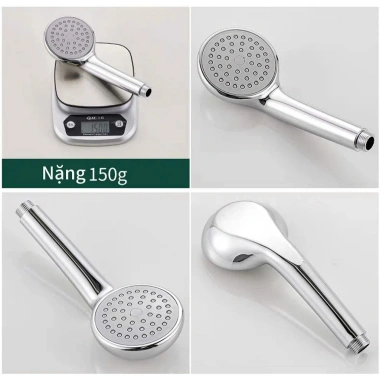 Bát sen nhà tắm tăng áp nóng lạnh, chống vỡ siêu bền, mạ đẹp cao cấp, bảo hành 12 tháng - 40.000₫