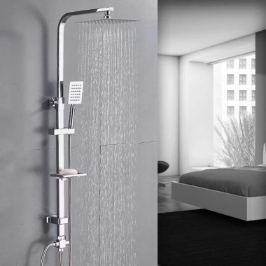 Bát Sen Tắm Đứng Inox Bóng Thiết Vuông Dẹt 20cm - Thay Thế Bát Sen Cây, Giá 49.000₫ 3