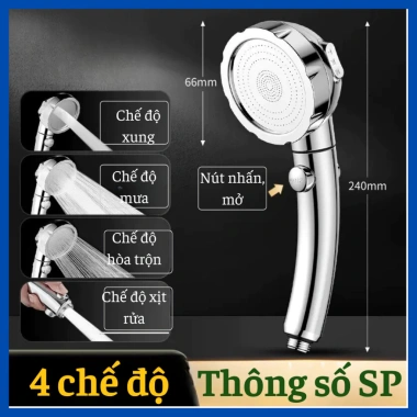 Bát sen tắm vòi hoa sen tăng áp 3 chế độ - Tay sen vhs16, giá chỉ 29.000 VND 8 Bát sen tắm vòi hoa sen tăng áp 3 chế độ - Tay sen vhs16, giá chỉ 29.000 VND 8