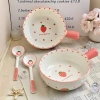 Bát Sứ Dâu Tây Cute Tay Cầm Loại 1 Bát Ăn Mì Giá Ưu Đãi 68.600 VND BOLI HOUSE 4