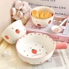 Bát Sứ Dâu Tây Cute Tay Cầm Loại 1 Bát Ăn Mì Giá Ưu Đãi 68.600 VND BOLI HOUSE 6