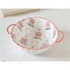 Bát Sứ Quai Cầm Họa Tiết Heo Hồng Happy Pig - Giá 50.000, Bền, Dùng Hàng Ngày