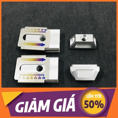 Bát tăng sên nhôm CNC + nẹp titan cho Winner, Winner X, Sonic màu bạc - Giá 339k