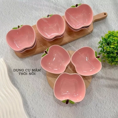 Bát táo 3 màu pastel đựng trôi, chè - Dùng cho mâm cúng, giá chỉ 23.000 VND