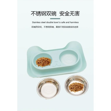 Bát thép không gỉ cho thú cưng - Đôi cho mèo và chó, an toàn, dễ vệ sinh, giá tốt 6