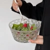 Bát Thủy Tinh Cao Cấp Dập Nổi Họa Tiết Đá Quý Trái Cây Salad - Dễ Dàng Ăn Sáng & Tráng Miệng 2