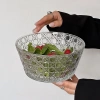 Bát Thủy Tinh Cao Cấp Dập Nổi Họa Tiết Đá Quý Trái Cây Salad - Dễ Dàng Ăn Sáng & Tráng Miệng 4