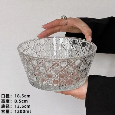 Bát Thủy Tinh Cao Cấp Dập Nổi Họa Tiết Đá Quý Trái Cây Salad - Dễ Dàng Ăn Sáng & Tráng Miệng 7 Bát Thủy Tinh Cao Cấp Dập Nổi Họa Tiết Đá Quý Trái Cây Salad - Dễ Dàng Ăn Sáng & Tráng Miệng 7