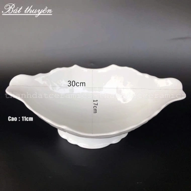 Bát Thuyền Đĩa Đựng Gà Cúng Nguyên Con Gốm Sứ Bát Tràng Cao Cấp Giá chỉ 155.000 3