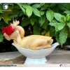 Bát Thuyền Động Gà Nguyên Con - Hoa Quả Nhựa PCC Trắng Cao Cấp Giá 45.000 2