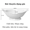 Bát Thuyền Động Gà Nhựa ABS Trắng - Đĩa Đựng Gà và Hoa Quả Cao Cấp 45.000 VND 2
