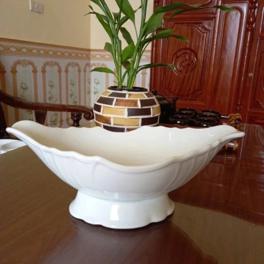 Bát Thuyền Đựng Gà Cúng Nguyên Con: Đĩa Thuyền Bày Hoa Quả, Mâm Cúng Lễ Tết, Giỗ Giá 52.000 đồng 5
