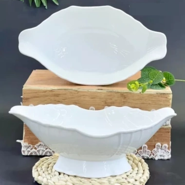 Bát Thuyền Đựng Gà Cúng Nguyên Con Nhựa PP Trắng An Toàn – Chỉ 33.900₫